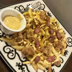 A picture of Loaded fries.