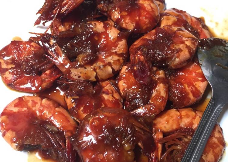 Resep Udang bakar madu (pakai teflon) Anti Gagal