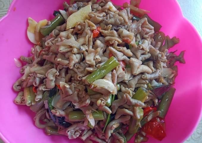 Resep Tumis usus ayam dan buncis, Menggugah Selera