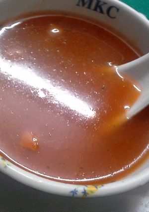 A picture of Red Chilli, Tomato sauce.