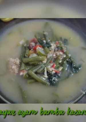 Foto resep Sayur asam bumbu kacang