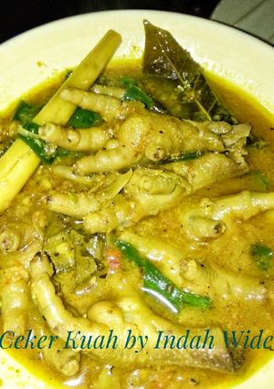 Foto resep Ceker Kuah Kuning Pedas