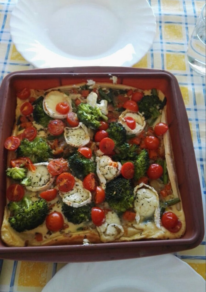 Una foto de Quiche de verduras