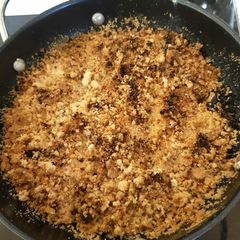 A picture of Rhubarb Crumble & Custard.💟.