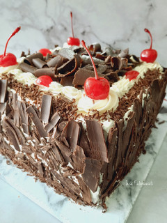 Foto resep Blackforest special (base cake brownies kukus NY Liem)