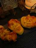 Mini pizzas monstruosas (Mini calzone) - Adviento Halloween