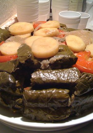 صورة لوصفة ورق عنب بالزيت