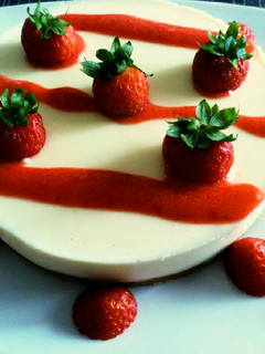 Una foto de Tarta de queso con leche condensada