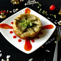 A picture of Spicy poha cake.