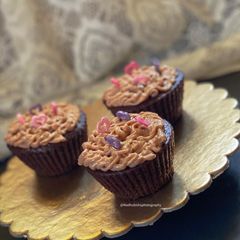 A picture of Eggless Chocolate Cupcakes.