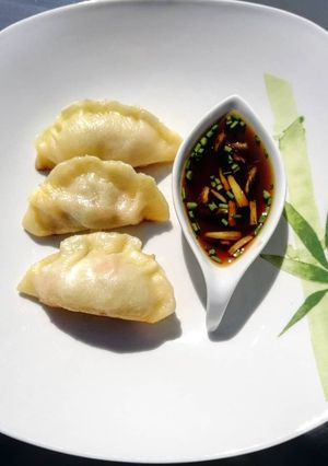 Une photo de Gyozas  porc et carotte