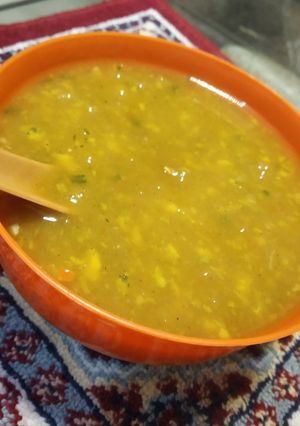 A picture of Sour moong dal soup.