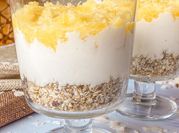 Una foto de cheesecake de piña