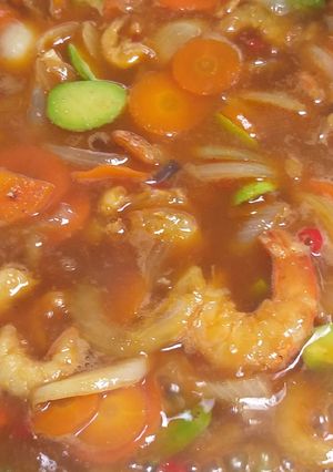 Foto resep UTERAM (Udang Pete Saus Tiram)