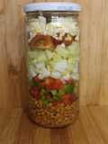 Ensalada de lentejas en tarro