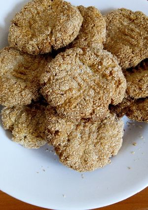 A picture of Coconut oats cookies.
