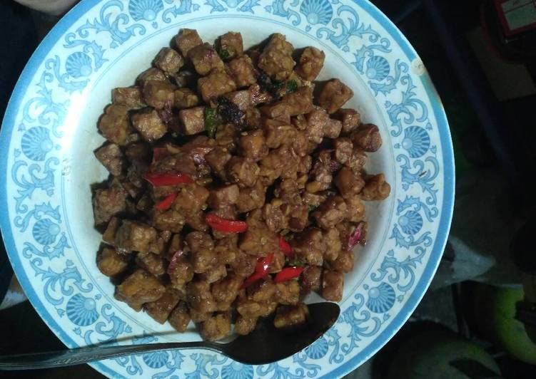 Resep Tempe kering saus tiram, Bikin Ngiler