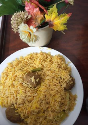 A picture of Kofta biryani.