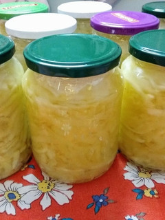 Gyalult tök vagy cukkini télire recept fotója