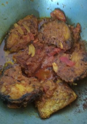 A picture of Fish curry.