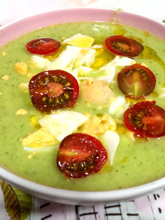 Una foto de Gazpacho de calabacín