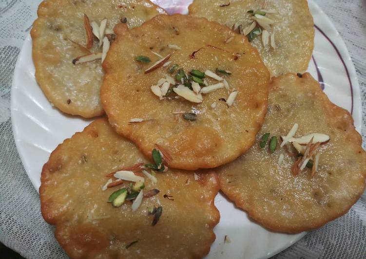 Malpua with milk powder