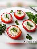 Pomodori ripieni di formaggino vegetale alle erbe