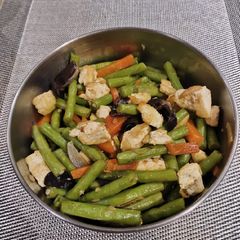 A picture of Long Beans with Tofu.