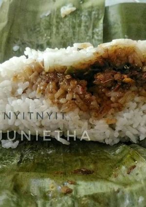 Foto resep Nasi gegok khas trenggalek #pr_masakanbungkusdaun