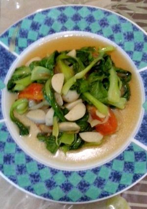 Foto resep Tumis Pak Choi Bakso Ikan