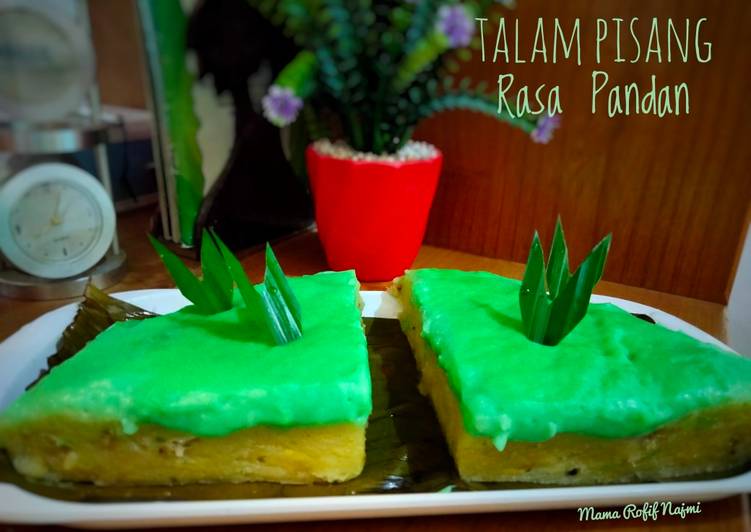 Masakan Unik Talam Pisang Rasa Pandan Enak Sederhana