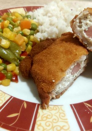 Fűszeres túróval töltött karaj recept fotója
