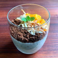 A picture of Coconut Sago Pudding Dessert.