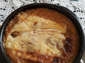 Una foto de Budín o chupe de cochayuyo