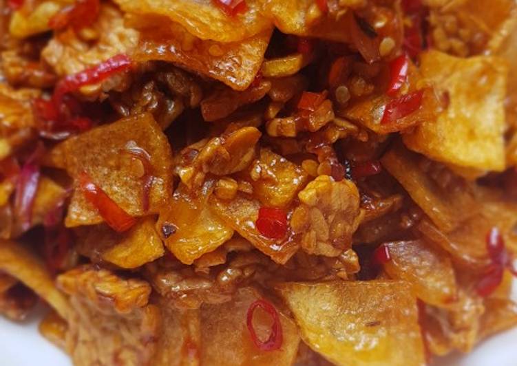 Resep Kering Tempe Pedas Manis Anti Gagal