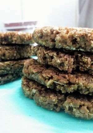 Una foto de Hamburguesas soja y avena VEGANAS
