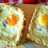Cheesy egg toast breakfast/roti tawar jabrik keju telur teflon