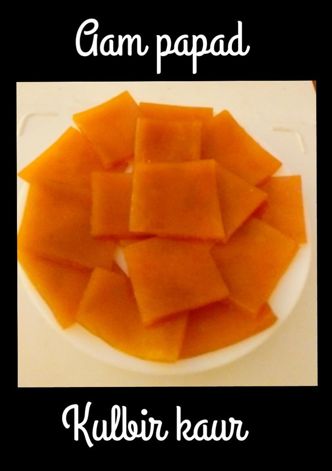 आम पापड़(aam papad recipe in hindi) रेसिपी मुख्य फोटो