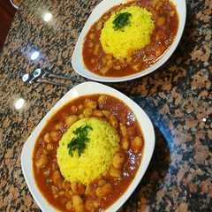 فاصوليا بيضاء مع ارز-レシピのメイン写真