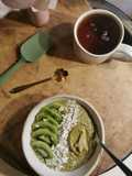 Overnight porridge matcha