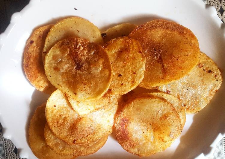 Easiest Way to Make Super Quick Homemade Super crispy potato chips