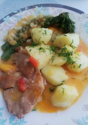 Zdjęcie przepisu Kotlety schabowe w papryce.