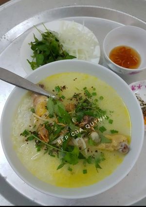 Hình của món Cháo đùi gà.