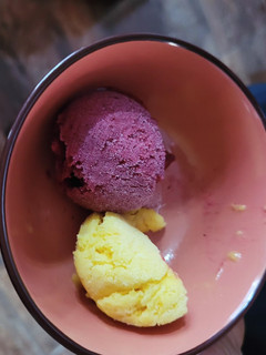 Una foto de Helado de frutas