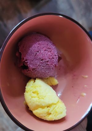 Una foto de Helado de frutas