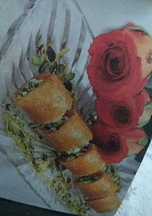 A picture of Rice flour stuff chilla.