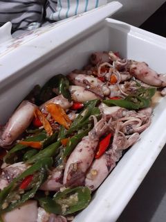 Foto resep Tumis Cumi Asin Cabai Hijau