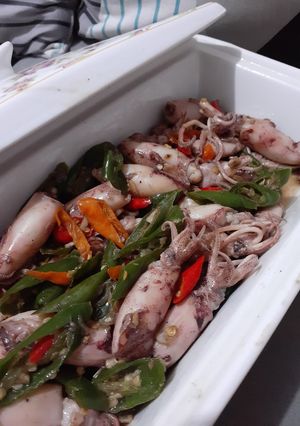 Foto resep Tumis Cumi Asin Cabai Hijau