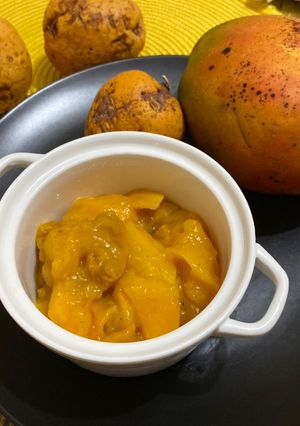 Une photo de Compote épicée made mangue