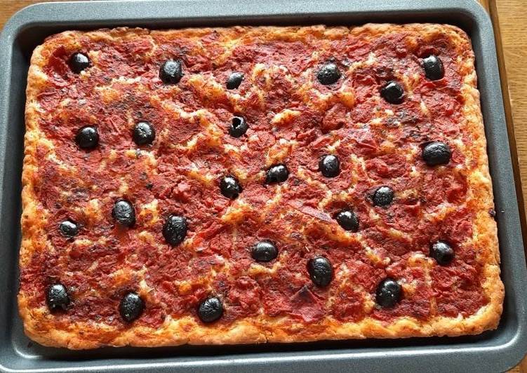 Focaccia glutenfree pomodoro e olive 😀